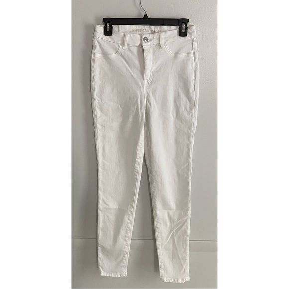 AE Ne(x)t Next Level Curvy High-Waisted White Jegging - Picture 2 of 3